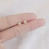 Pendientes de Plata de Ley 925 Estilo Nuevo Primavera Verano Pequeños Celebridad de Internet Douyin Más Vendidos Pendiente Simple Moderno Estudiante Mujer Noche
