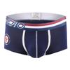 Boxer de hombre de algodón transpirable de cintura baja con estampado juvenil.