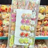 Perro West Highland lindo que brilla en la oscuridad, cara sonriente, paleta de frutas, juguete de dibujos animados, pinza para el pelo para niños de primaria y secundaria