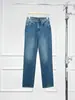 Calça Jeans Warren Hailong Original Azul Lavado Reto Cintura Alta Clássico Americano Slim