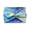 18cm Europeu e Americano Transfronteiriço Estampado Cruz Yoga Esportes Faixa de Cabelo Laço Nó Retrô Castanha Lado Largo Tie Dye Faixa de Cabeça Turbante