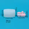 Molde de Silicona para Hornear DIY, Casa de Cabina, Castillo, Deslizante, Vela, Aromaterapia, Adornos de Escritorio, Molde de Silicona