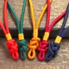Cuerda de Nudo de Botón con Asa de 13 CM Lanyard Nudo Chino Hanfu DIY Bolsa de Sachet Semi-terminada Cuerda para Muñeca