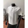 Camiseta de Manga Corta Falsa de Dos Piezas Tie-Dye de Moda para Hombre, Verano 2026 Marca de Alta Gama de Tendencia Holgada Deportiva de Media Manga