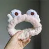 Nueva Diadema de Felpa de Perro Largo de Dibujos Animados Antideslizante Linda Diadema para Mascarilla Facial Lavado de Cara de Mujer Entrega Transfronteriza