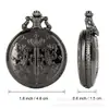 Los Relojes de Bolsillo de Cuarzo Son Muy Vendidos. Una variedad de relojes de bolsillo de cuarzo con esfera de estrella de cinco puntas temáticos de Retro Black Butler