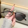 Nuevas Gafas Elegantes Sin Graduación que Bloquean la Luz Azul, Monturas Versátiles Ojo de Gato, Aspecto de Alta Gama Sin Maquillaje, Gafas Artísticas Sin Graduación