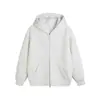 Sudadera de punto pesada de 420 g para hombre y mujer, Chaqueta de estilo idéntico para parejas, Sudadera con capucha gris versátil para primavera y otoño, Moderna