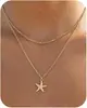 Collar de Cuentas de Joyería Transfronteriza Europea y Americana Collar de Perlas de Imitación de Playa Collar Retro para Mujer con Estrella de Mar y Concha Vacaciones Junto al Mar