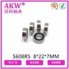 Rolamentos S608Rs 8*22*7mm Podem Passar 72 Horas de Teste de Névoa Salina Aço Inoxidável 420