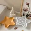 Bandeja de Almacenamiento Estilo Ins Estrella de Mar Amapola Molde de Resina DIY Plato de Yeso para Aromaterapia Adorno Molde de Silicona