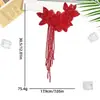 Borla Nupcial Estilo Chino Flor de Chifón de Cristal Adornos Parches Bordados para Vestidos Qipao Accesorios para Vestidos de Boda Bricolaje