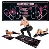 Tapete Esportivo de Diatomito para Fitness Pilates Agachamento Antiderrapante com Pegadas Resistente à Sujeira Resistente ao Desgaste Almofada de Pé para Exercício Simples