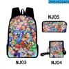 Tubería de Agua Transfronteriza Mario Mario Bolsa Impresa a Color Set de Tres Piezas Tela Oxford Bolso para Estudiantes de Hombre y Mujer