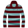 Alibaba Outono Novo Listrado Bolinhas Manga Longa Moda Roupa de Pai Polo Masculina Tendência