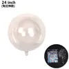 Globos Flotantes de Helio de 18 pulgadas 20 pulgadas Transparentes Redondos de Onda Accesorios de Decoración de Moda para Puestos de Mercados Nocturnos de Verano Globos Burbuja