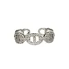 Anillo Exquisito de Nariz de Cerdo de Lujo Ligero para Mujer, Diseño Personalizado Simple de Nicho, Sensación de Gama Alta, Temperamento, Versátil, Anillo Abierto para Dedo Índice