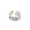 Nuevo Anillo de Lágrima Huayoule para Hombre Tendencia Elegante Atractivo Autodisciplina Estilo Retro Antiguo Plata Tailandesa Abierto Ajustable