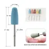 Cabezal de pulido de uñas de silicona cabezal de pulido para quitar uñas cabezal de pulido de goma con forma de gorro accesorios de cabezal de pulido eléctrico cabezal de silicona