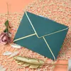 Venda Quente Transfronteiriça A7 Estilo Europeu Envelopes de Convite de Negócios em Branco com Borda Dourada Festa de Casamento Envelopes com Borda Dourada Atacado