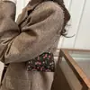 Mini Bolsa Estampada da Moda para Mulheres 2025 Inverno Novo Estilo Simples e Elegante Fresca Bolsa de Ombro Transversal com Corrente