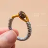 Llavero de Nudo de Diamante Llavero de Bobina Abierta Hecho a Mano Colgante para Bolso Llavero de Nudo de Diamante Al por Mayor