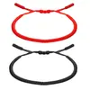 Pulsera Europea y Americana Tejida a Mano Transfronteriza para Hombres y Mujeres Pareja Amistad Niños y Niñas Pulsera de Cuerda Tejida Ajustable Estilo Tíbet