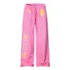 Comércio Transfronteiriço Calças Longas de Verão Femininas Vintage com Estampa e Cordão, Calças Casuais High Street, Marca da Moda Design Slim-Fit Calças de Comprimento Total para Homens