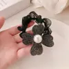 Presilha Elegante Flor de Strass Luxo Leve Pérola Artificial Moda Franja Cabelo Quebrado Lateral Brilho Diamante Grampo de Cabelo Acessórios de Cabelo para Mulheres