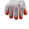 Guantes de Protección Laboral de Hilo Blanco Naranja de Nylon Nitrilo de 13 Pines Resistentes al Desgaste Recubiertos Antideslizantes Resistentes al Aceite Transpirables Guantes para Obra y Mantenimiento
