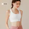 Roupa Íntima Esportiva Peça Única Tamanho Grande Feminina à Prova de Impacto e Anti-queda com Zíper Frontal Colete Fitness de Alta Resistência Sutiã de Yoga