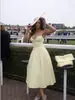 Venta Caliente Transfronteriza Aliexpress Primavera 2026 Nuevo Estilo Europeo y Americano Color Sólido Ceñidor de Cintura Ajustado Adelgazante Vestido de Tirantes