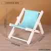 Nuevo Soporte para Teléfono Móvil Objetos Lindos Plegable de Playa Silla Pequeña Soporte para Teléfono Móvil Soporte para Transmisión en Vivo Adornos de Escritorio