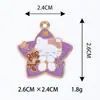 Pulseira Colar Pingente Charme Acessórios DIY Materiais Estrela Popular Gato Kt Gota de Óleo Liga Conector de Pingente Único