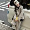 Conjunto de Sudadera para Niñas Otoño e Invierno 2025 Nuevo Casual Conjunto con Capucha Rayado Forrado de Felpa para Niños Mayores Transfronterizo