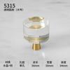 Manijas de cristal transparente con forma de huevo de paloma, de estilo nórdico, de alta gama, de latón ligero y de un solo orificio para cajones y armarios, venta al por mayor.