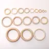 15-100mm Cor de Madeira Anel de Madeira Anel de Madeira Anel para Pendurar Artesanal DIY Corrente para Celular Pingente Pulseira Acessórios Material Joia