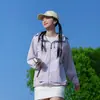 Roupa de Proteção Solar Estilo Montanha para Mulheres, Nova Jaqueta de Proteção UV de Seda Gelada Leve, Solta e Respirável para Uso ao Ar Livre no Verão para Mulheres