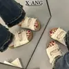 En Stock Zapatillas Tipo Birkenstock de Piel de Vaca Suave con Suela Gruesa para Mujer, Uso Exterior de Verano, Adecuadas para Combinar con Vestidos, Sandalias de Playa para Vacaciones