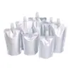 Sacos com Bico de Folha de Alumínio Transfronteiriços, Sacos para Bebidas de Boca Reta, Sacos Dosadores à Prova de Líquidos, Sacos para Sopas para Levar, Sacos Descartáveis de Folha de Alumínio