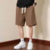 Pantalones cortos de gofre para hombre, ropa de verano casual, holgados, transpirables, finos, para baloncesto, deportes, verano