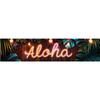 Banner Decorativo para Festa Havaiana Festival Lu'o Dísticos Aloha tiki Bandeira de Carnaval Bandeira para Festa na Praia