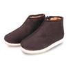 Zapatos de algodón de pana con cremallera hechos a mano para hombre y mujer, forrados de vellón, antideslizantes, cálidos, zapatos de confinamiento, pantuflas de algodón para el hogar, zapatos de algodón para personas de mediana edad y mayores