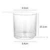 Copo de Vidro Transparente para Aromaterapia DIY Frasco de Vidro Suporte para Velas Copo de Vela Recipiente Espesso para Velas Decoração Copo Vazio para Aromaterapia