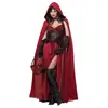 Cosplay Cuento de Hadas Halloween Caperucita Roja Disfraz Cos Exportación Europea y Americana Uniforme de Escenario