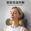 Almohada cervical transfronteriza para protección del cuello, especializada para dormir, masajea la columna vertebral, sin tracción, con función de calefacción, almohada cilíndrica de soporte para el cuello restauradora