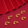 Pingente de Gota de Areia de Cobre Dourado Auspicioso de Ano Novo Acessórios DIY Feitos à Mão Pulseira Colar da Fortuna Leão Dançarino