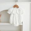 Verano Nuevo Vestido de Niñas Solapa Encaje Encaje Vestido para Bebé Niñas Ropa Gorda Vestido de Escalada Vestido de Princesa Ropa para Niños Hermanas