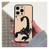 Adecuado para iPhone 15, carcasa de teléfono con diseño de escorpión oscuro y aguijón de comercio exterior.