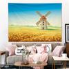 Tapiz de tela con pintura al óleo nórdica popular en Internet para colgar en la pared, para dormitorio, decoración de casa de familia, fondo de cama